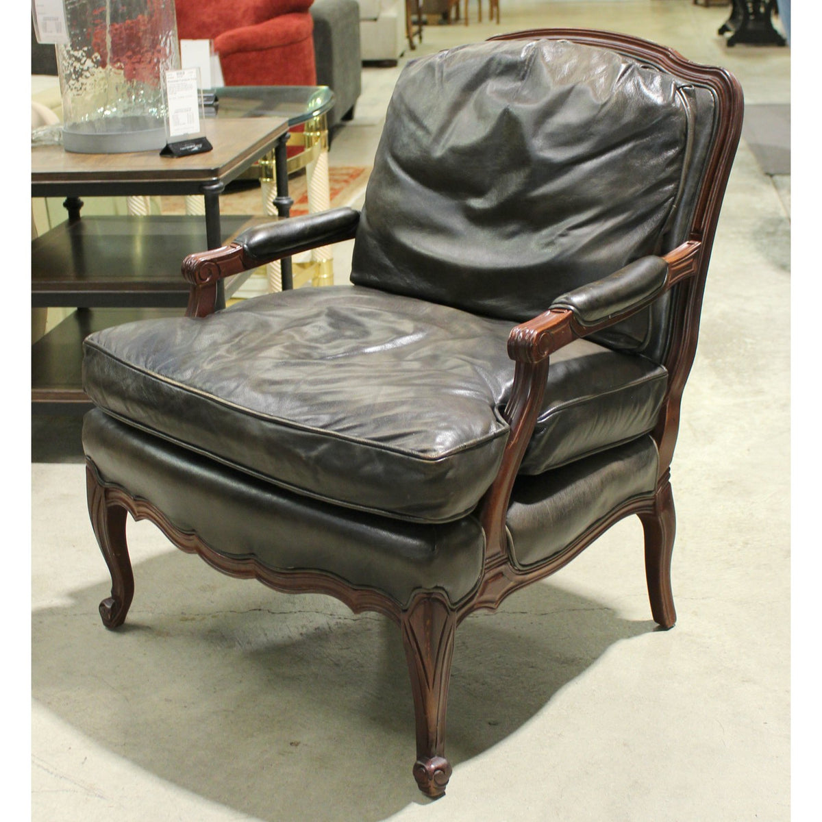 Sam Moore Leather Fauteuil Chair