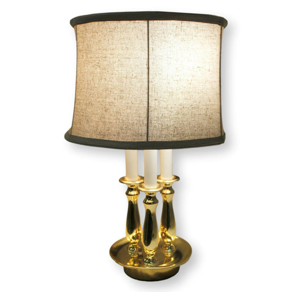 Alsy Brass Tri-Candle Desk Lamp