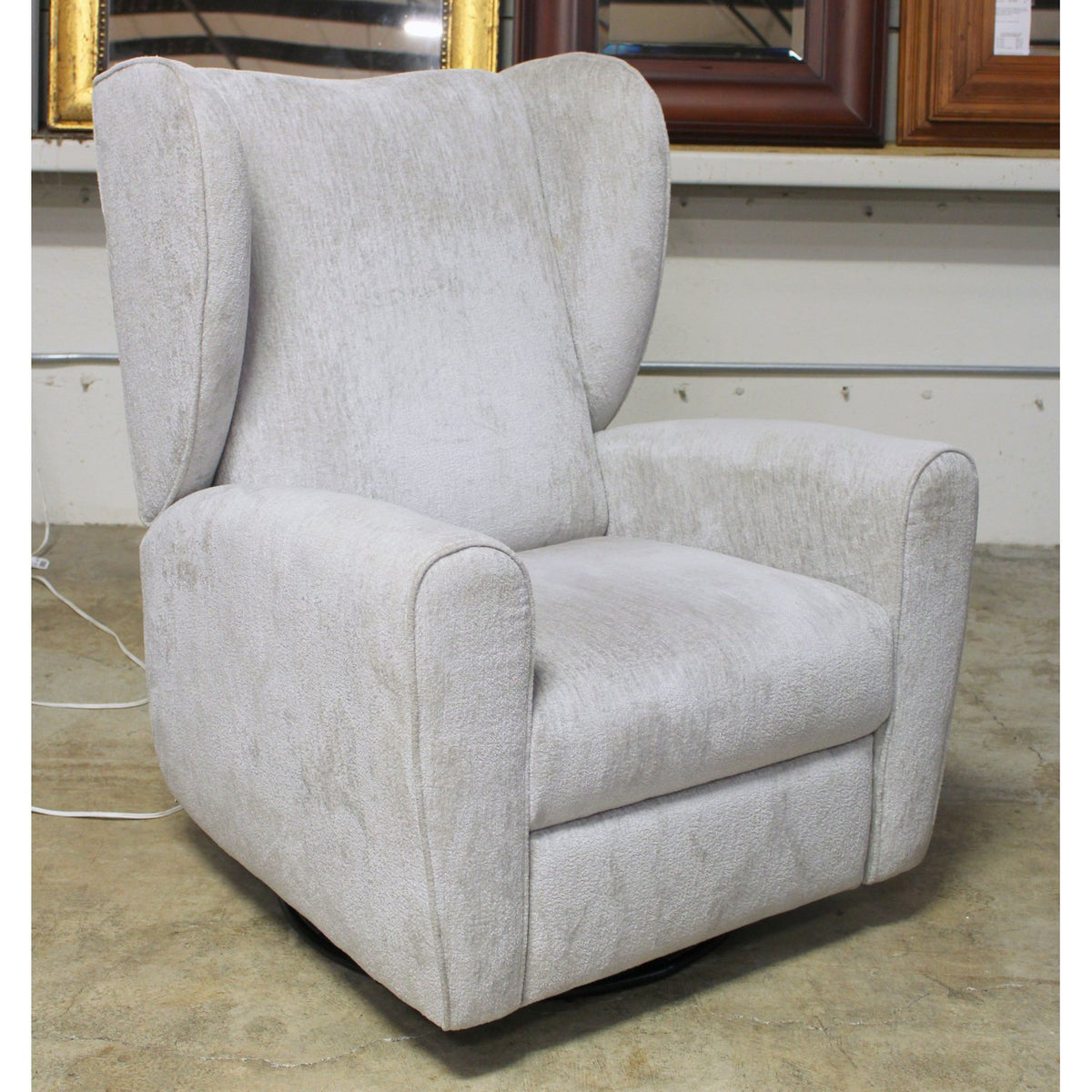 Crate & Barrel Wingback Style Glider w/Power Recline