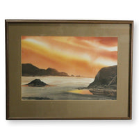 Framed Artwork - Beach Sunset by Larry Simons