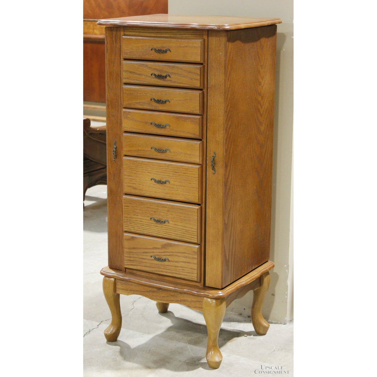 Powell Oak Jewelry Armoire