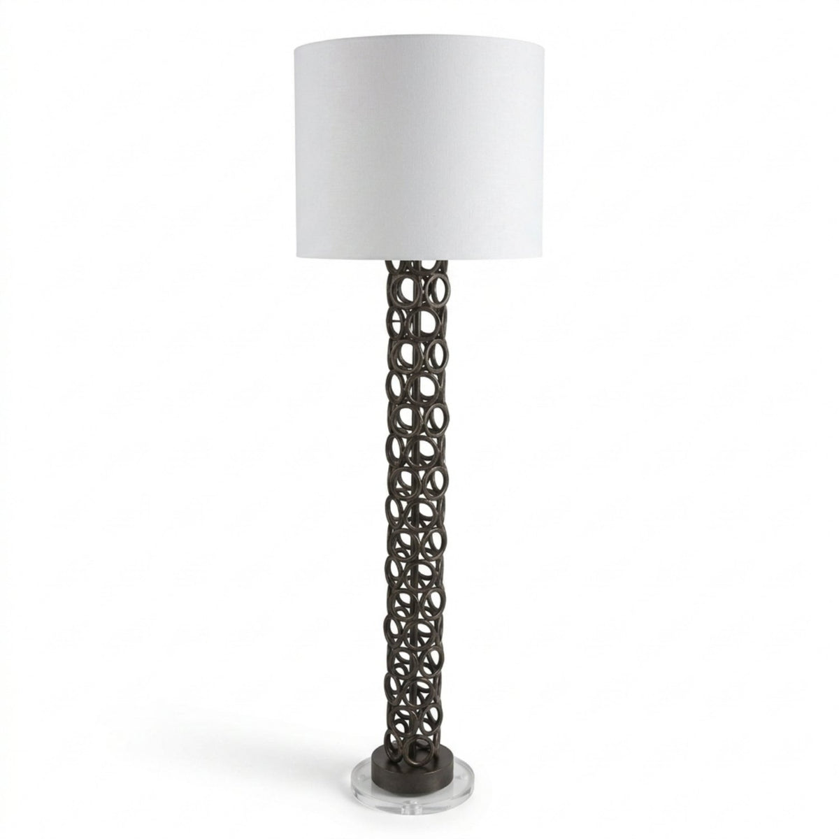 'Stacked Rings' Column Floor Lamp