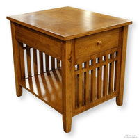 Mission Oak End Table w/Drawer