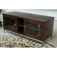 Ethan Allen Glass Door Media Console