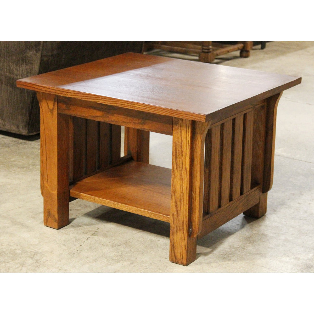 Oak Mission End Table
