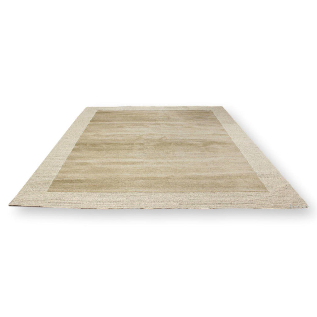 Momeni 9' 11'' X 11' 7'' Taupe Area Rug w/Striped Border – Upscale ...