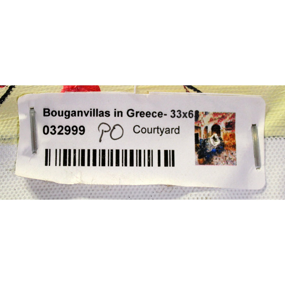 68'' x 38'' Framed Artwork 'Bouganvillas in Greece'