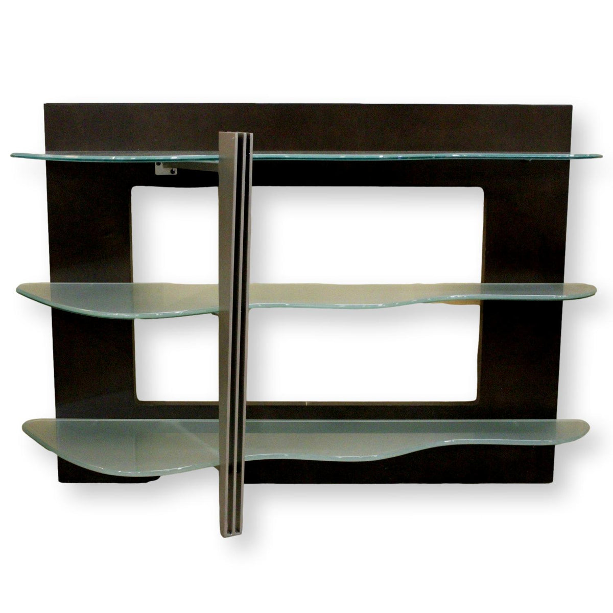 Contemporary Modern Console Table w/3 Glass Shelves