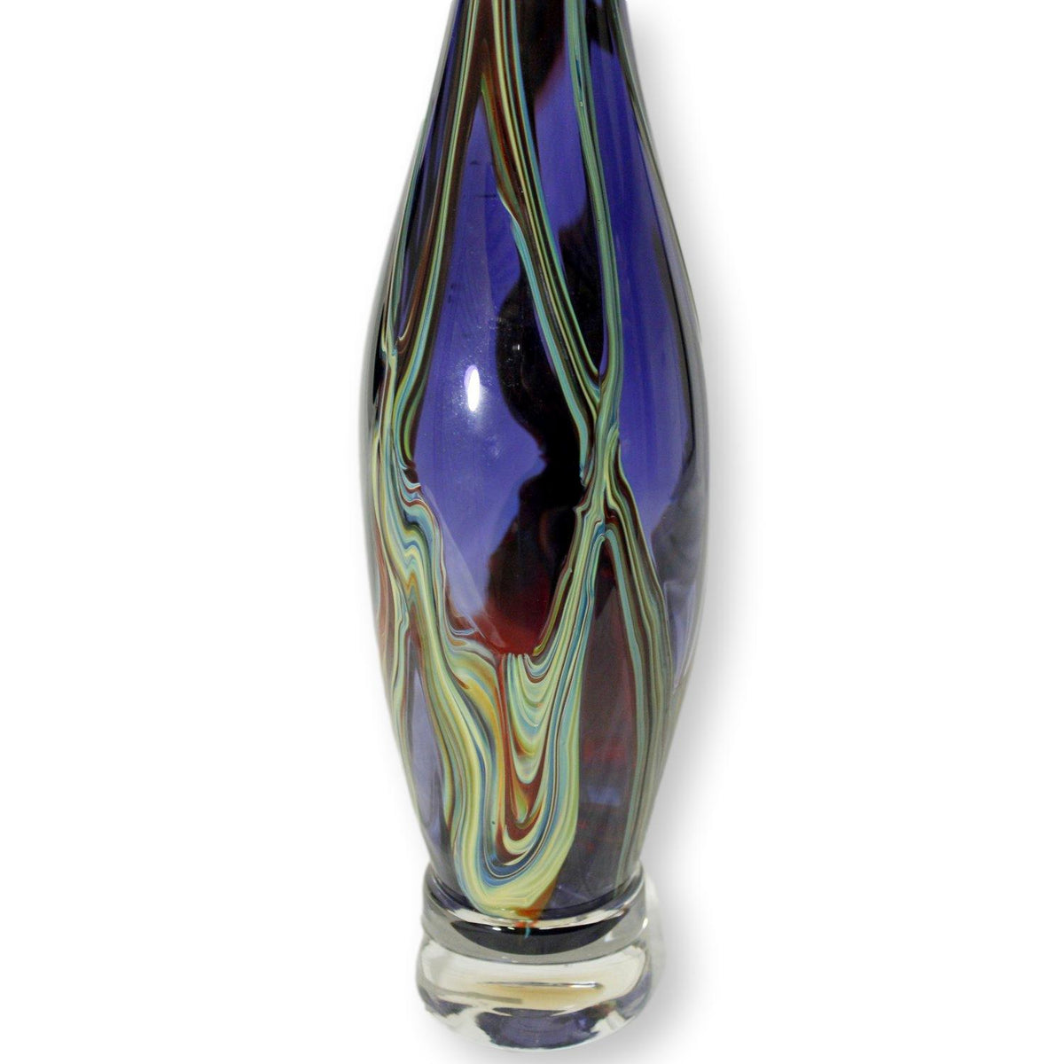Victor Chiarizia 'Alto Swan' Art Glass Vase