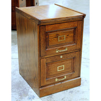 Winners Only Oak 2 Drawer File Cabinet