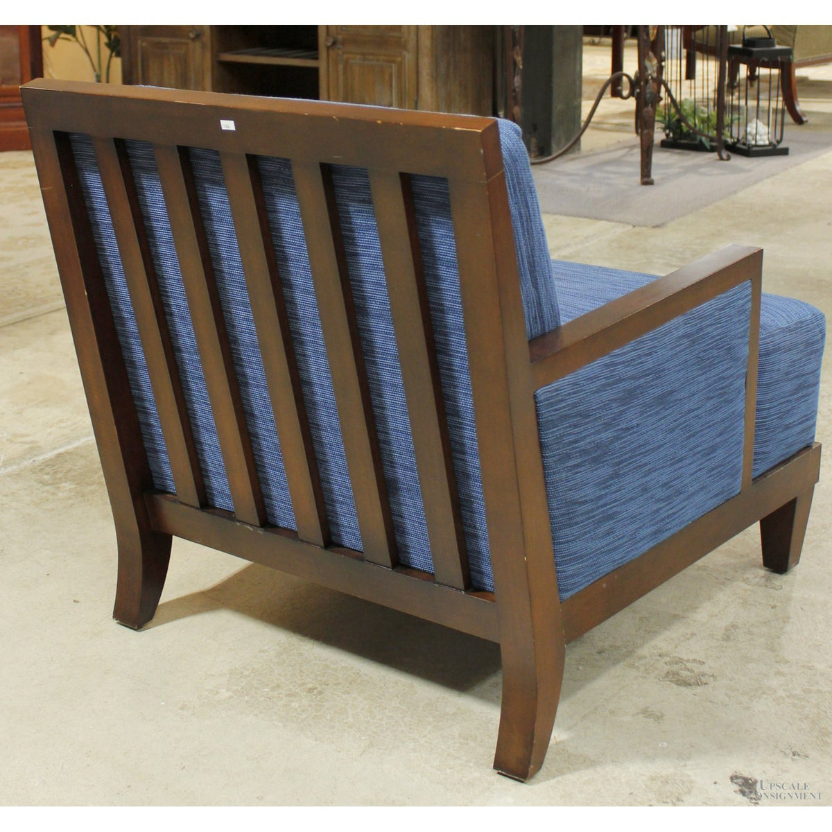 HBF 'Barbara Barry' Blue Lounge Chair