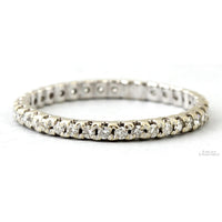 0.5ctw Diamond 14K White Gold Stacking, Eternity, Enhancer Band
