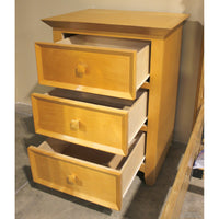 3 Drawer Maple Nightstand