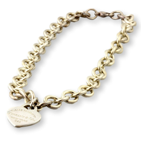 "Return to Tiffany" Sterling Silver Heart Tag Necklace