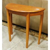 Petite Wooden Demilune Table