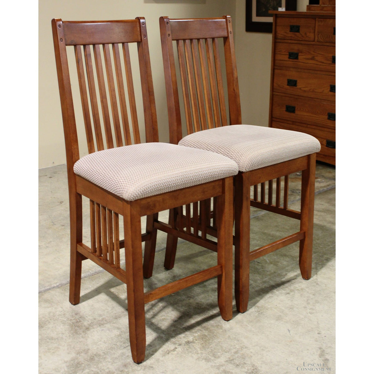 Green River Lumber Co. Pair of Mission Counter Stools