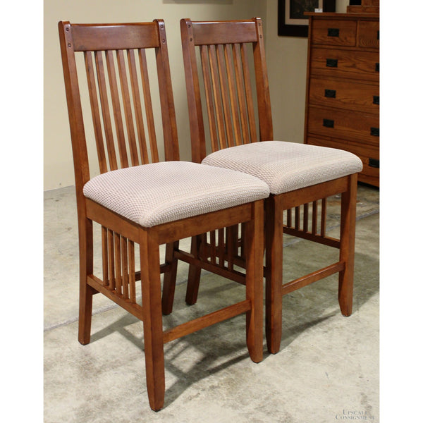 Green River Lumber Co. Pair of Mission Counter Stools