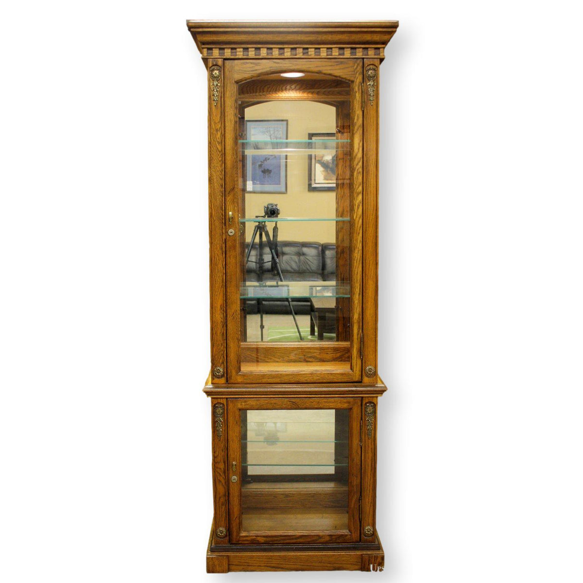 Oak Curio Cabinet