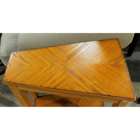 Oak Wedge End Table
