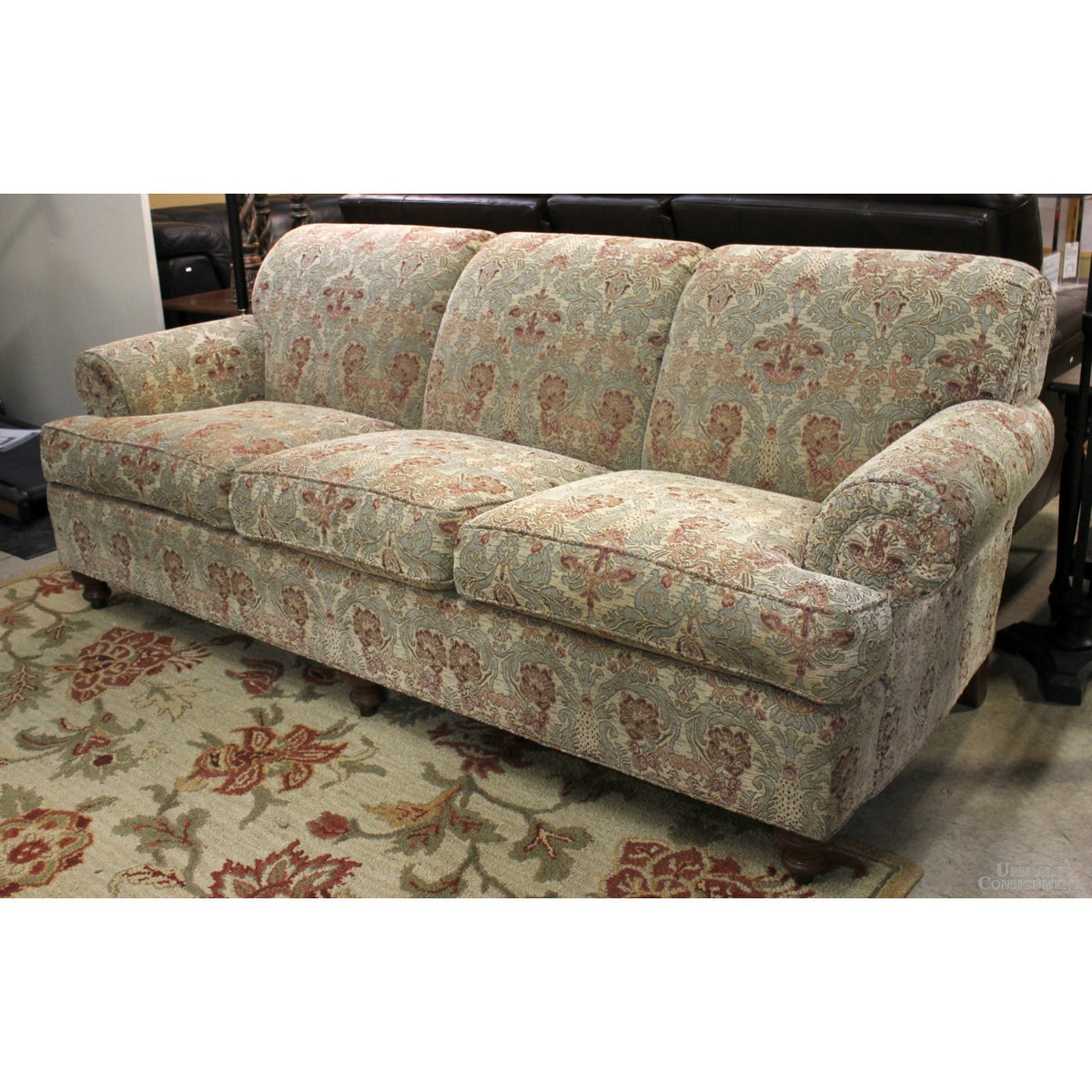 Ethan Allen William Morris Print Style Sofa