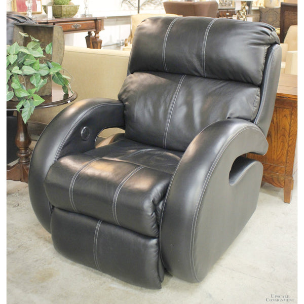 Southern Motion Black Leather Power Recliner