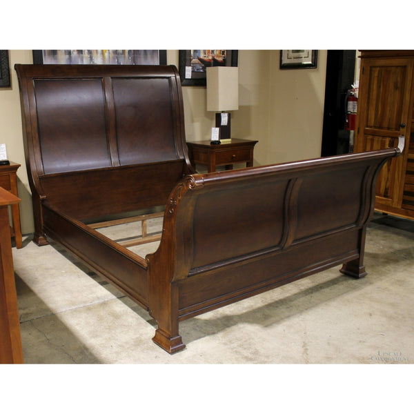 Mahogany Queen Size Sleigh Bed