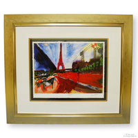 Gallery Framed Art Print 'Le Pont de Passy et la Tour Eiffel' By Marc Chagall