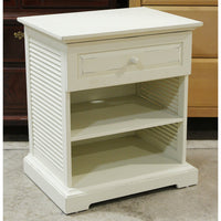 Pier 1 Imports Cream Nightstand w/Drawer