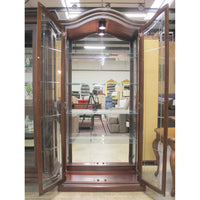 Bonnet Top Curio Cabinet