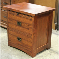 Mission Oak 2 Drawer Nightstand