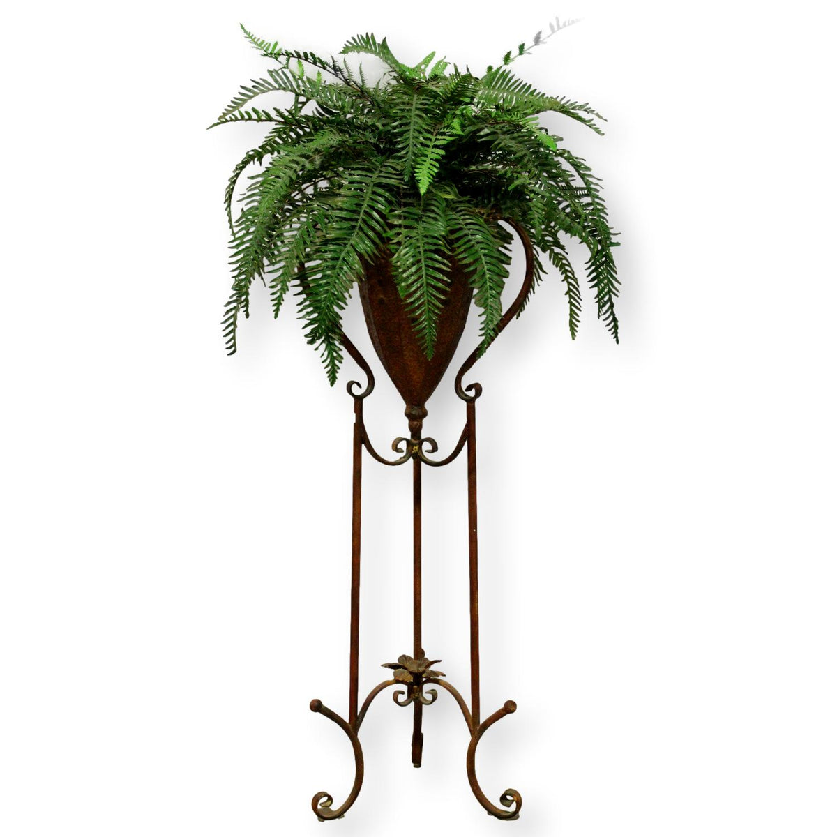 Weathered Metal 3 Leg Plant Stand