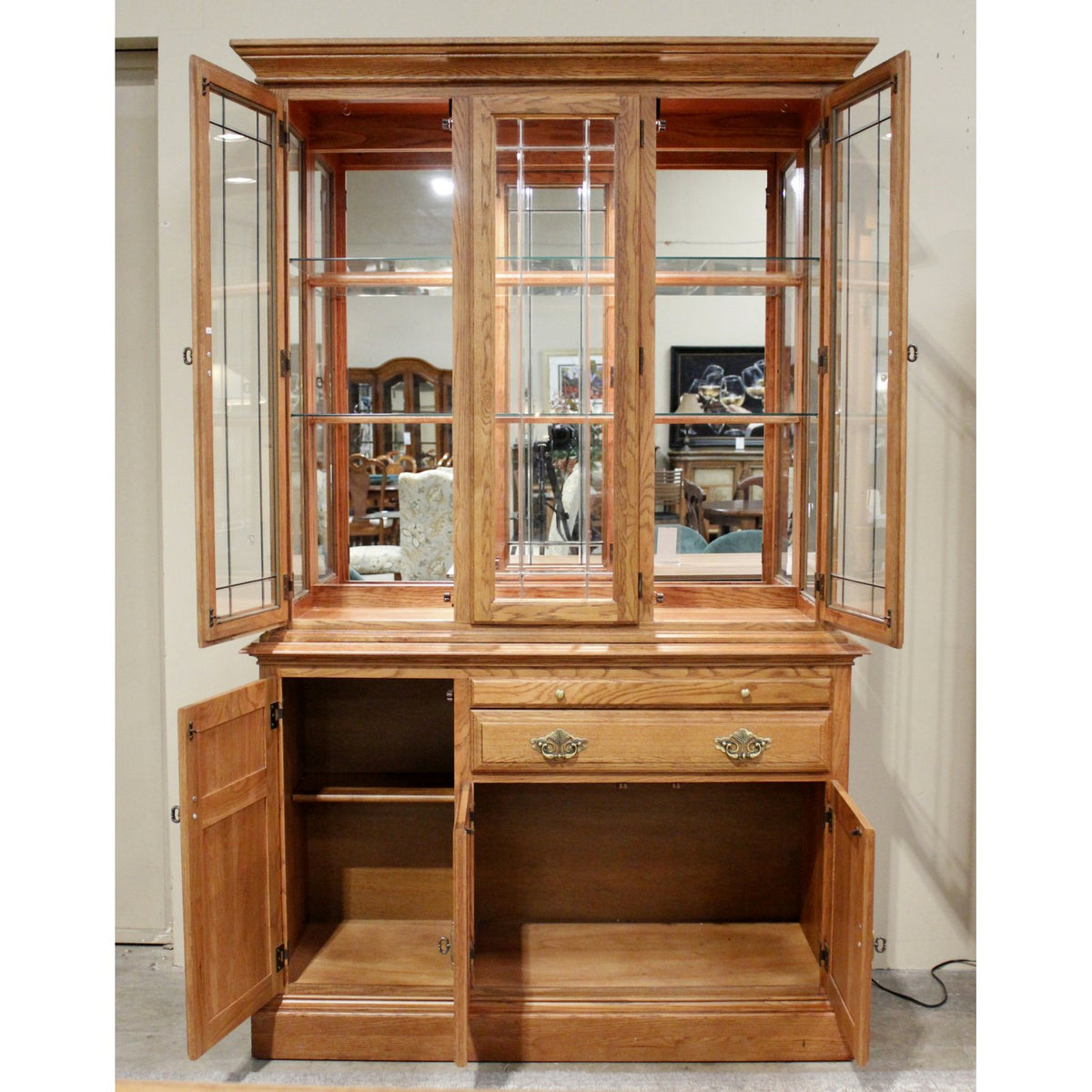 Cochrane Oak China Cabinet