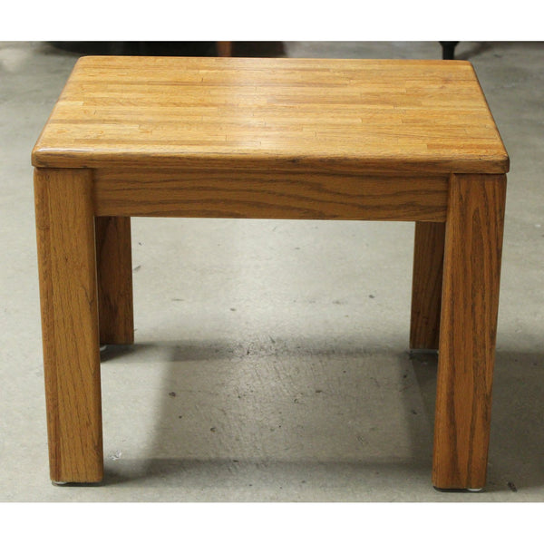 Rectangular Oak End Table