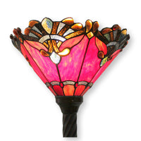 Leaded Glass Uplight Floor Lamp