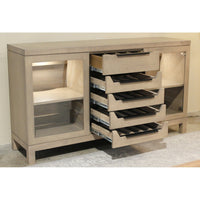 Custom Maple Server w/Wine Storage