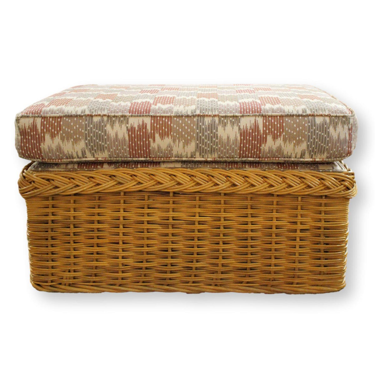 Wicker Ottoman