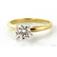 1.02ct Diamond Engagement 18K Gold Wedding Ring Set