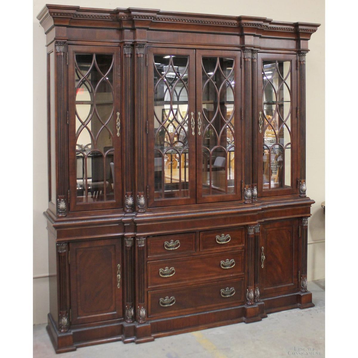 Universal Furniture Red Mahogany China Cabinet