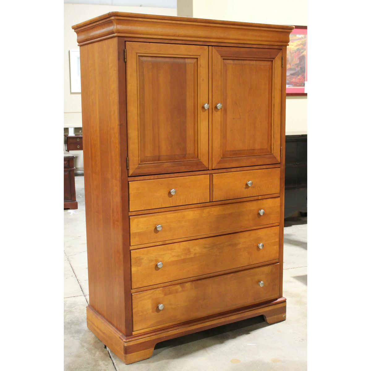 Stanley Furniture Cherry Wardrobe Armoire