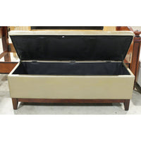 Gold Tufted Storage Ottoman