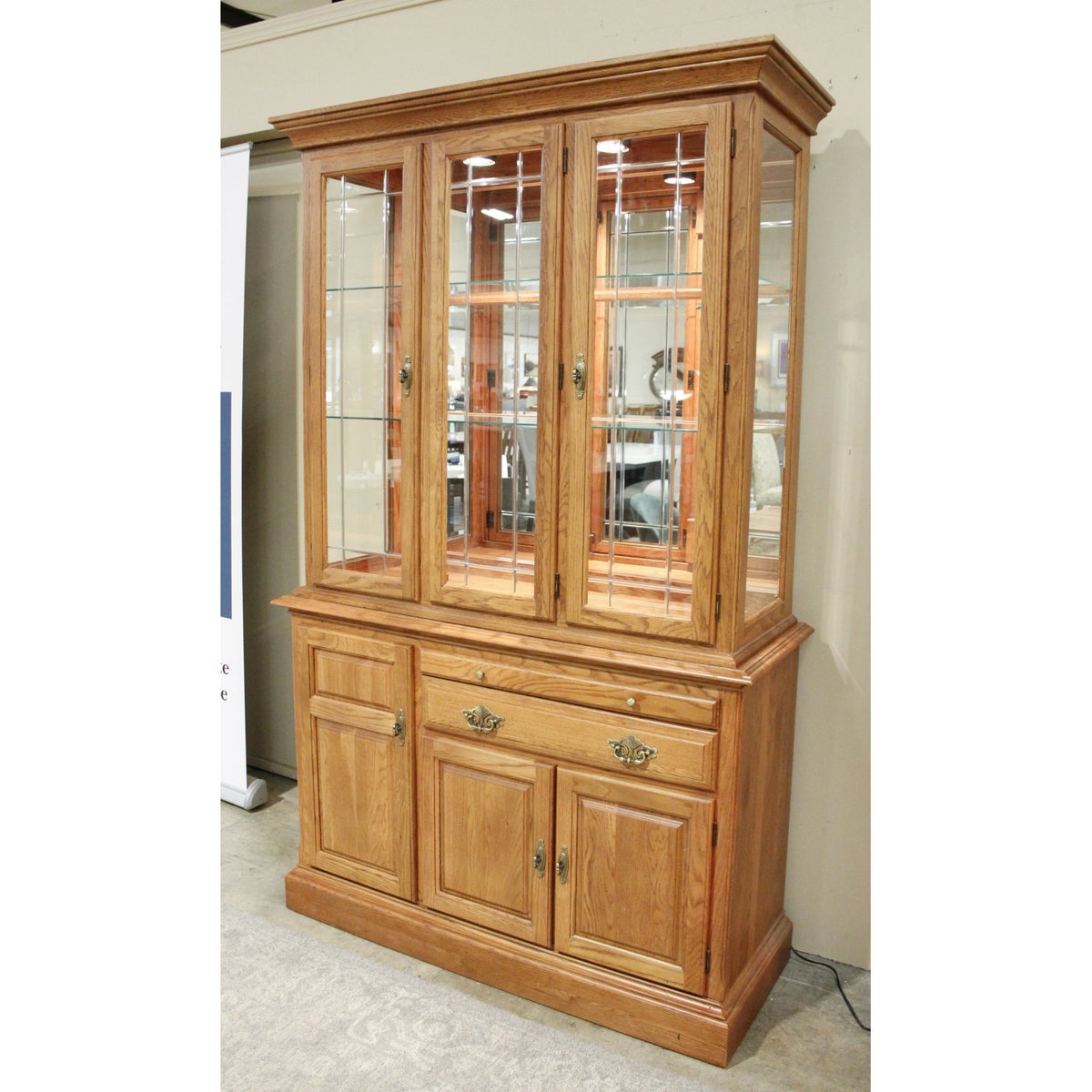 Cochrane Oak China Cabinet