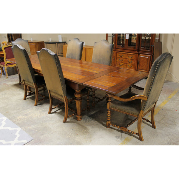 Rustic Country Style Dining Table w/6 Chairs