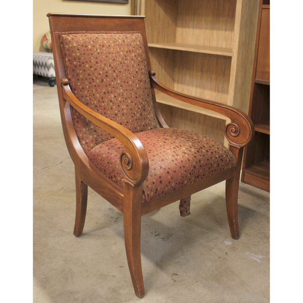 Ethan Allen Scroll Arm Accent Chair