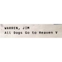 Framed Limited Edition Print "All Dogs Go To Heaven" by Jim Warren