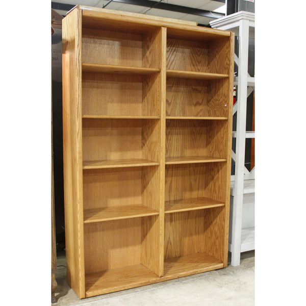 Oak Double Bookcase