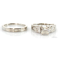 1.44ctw Diamond 14K Gold Engagement & Wedding Ring Set