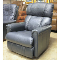 La-Z-Boy Blue Leather Rocking Recliner