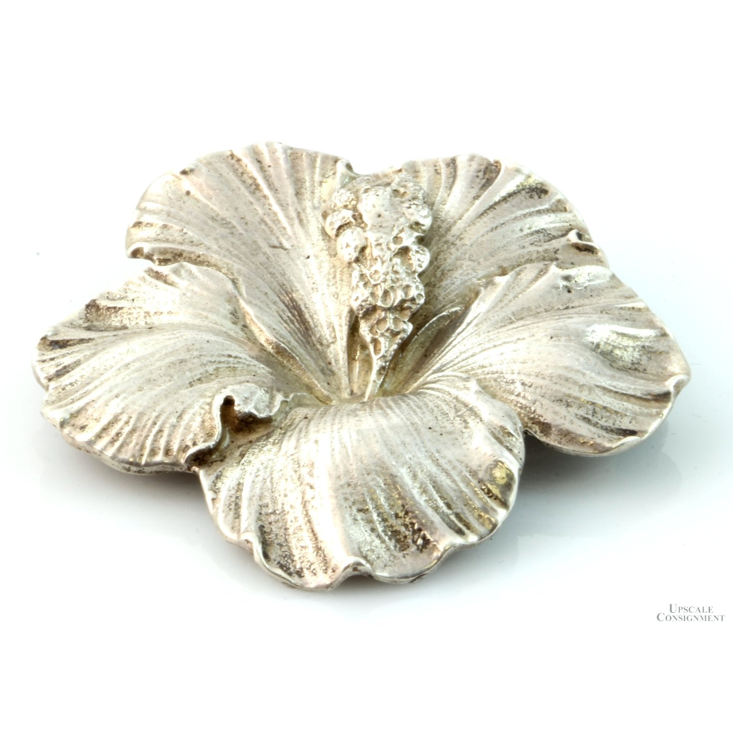 Gump's Guglielmo Cini Sterling Silver Hawaiian Hibiscus Flower
