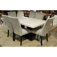 Marble Top Dining Table w/6 Chairs