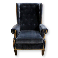 CR Laine Navy Wingback Chair